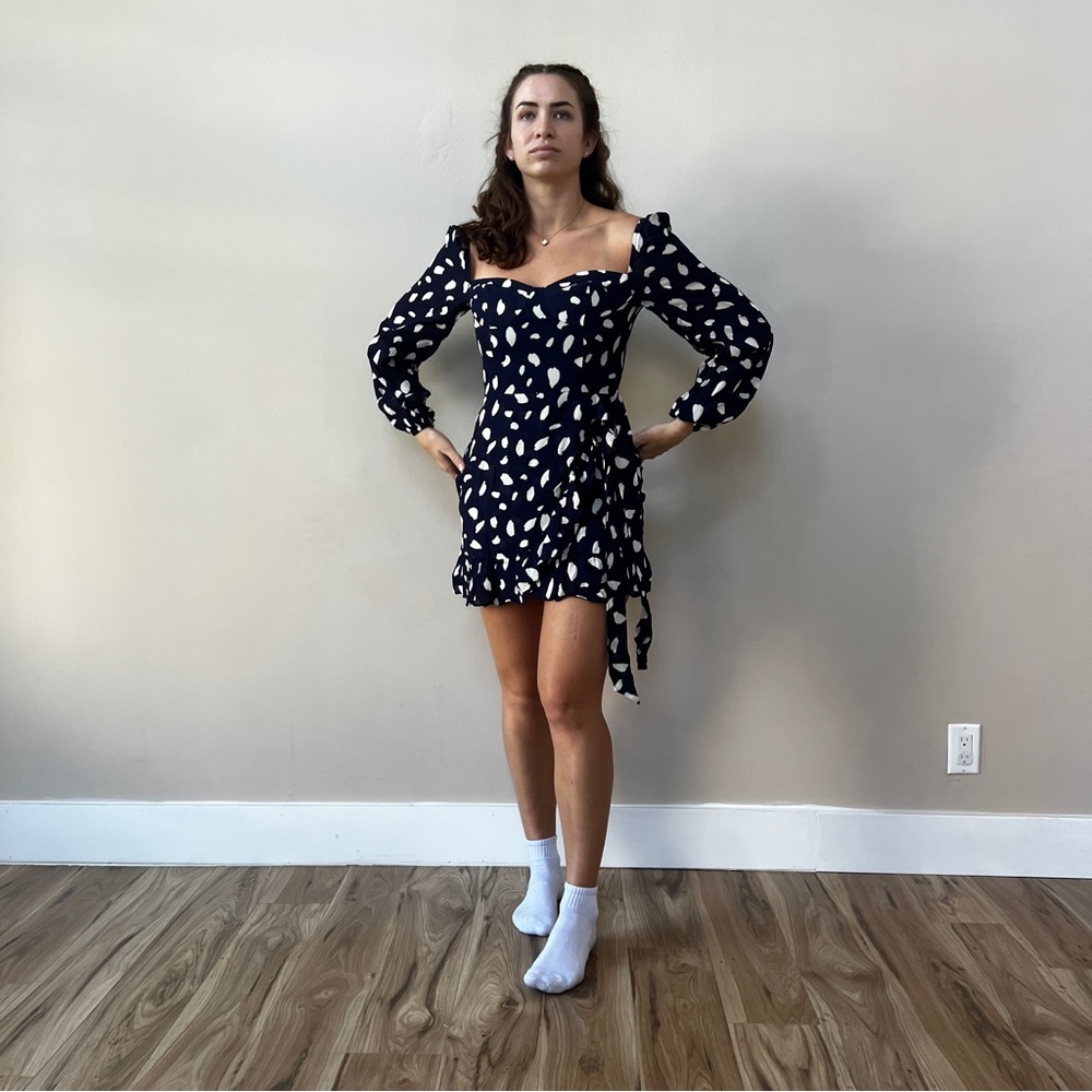 Reformation Cammi Dress | Splatter🎉SALE🎀 NEW - Picture 2 of 16